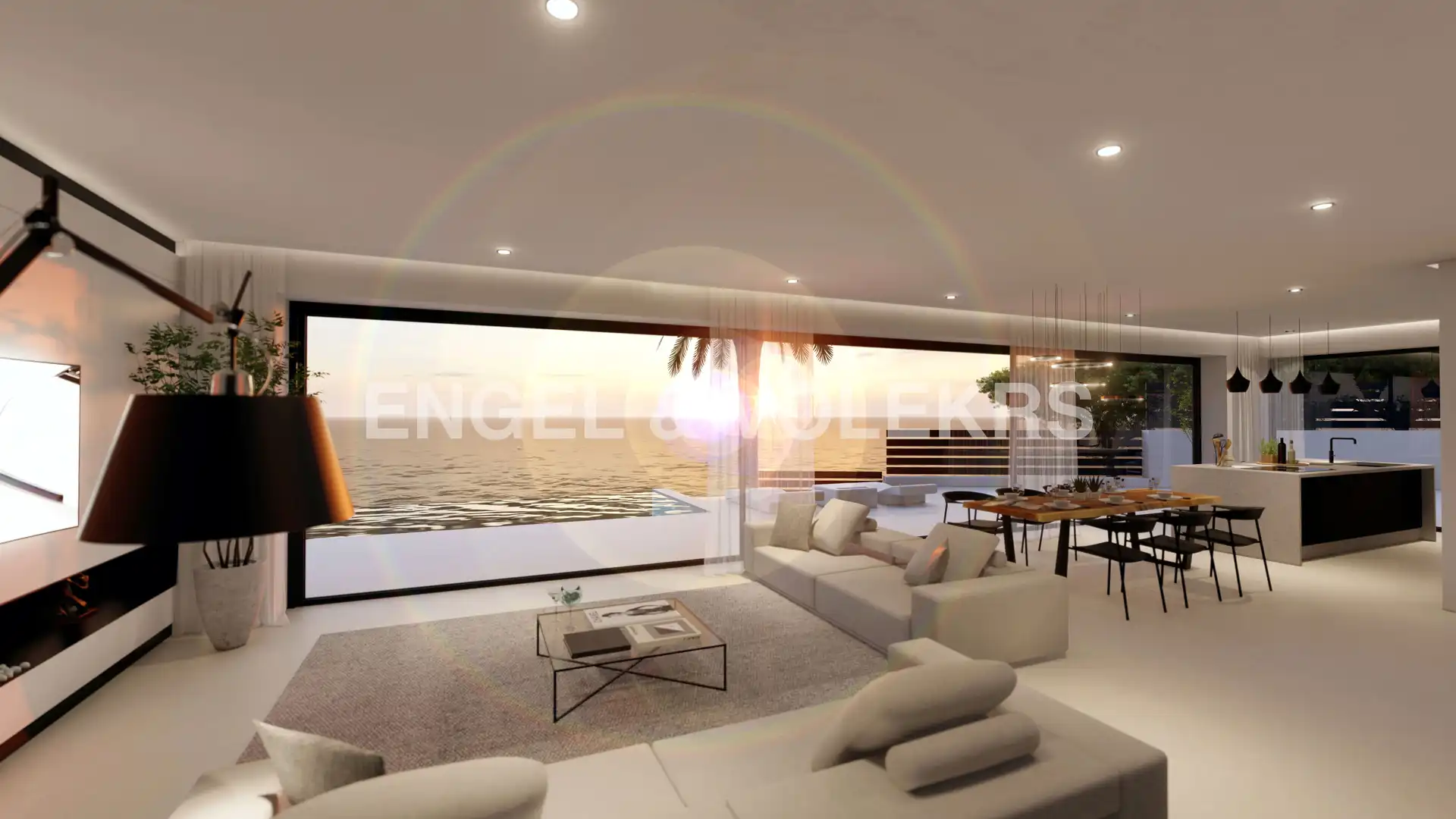 Living room of Houses for sale in El Campello  with Air Conditioner, Private garden and Storage room