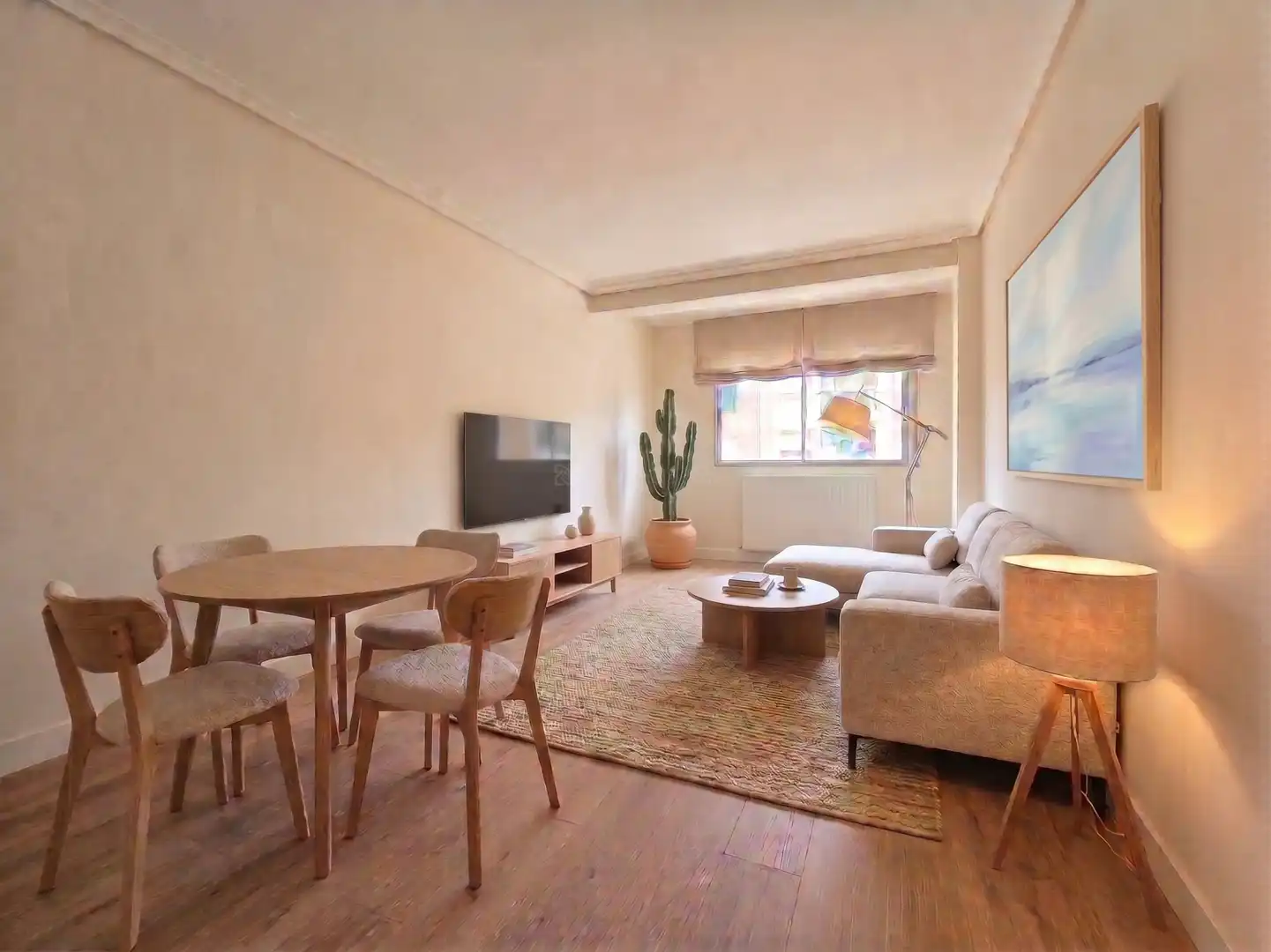Living room of Flat for sale in  Logroño  with Heating, Parquet flooring and Terrace