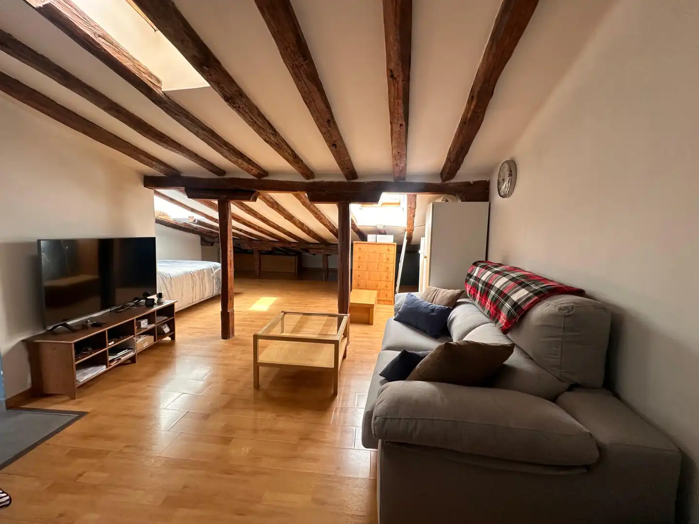 Sala de estar de Piso de alquiler en Madrid con Aire acondicionado, Calefacción y Amueblado