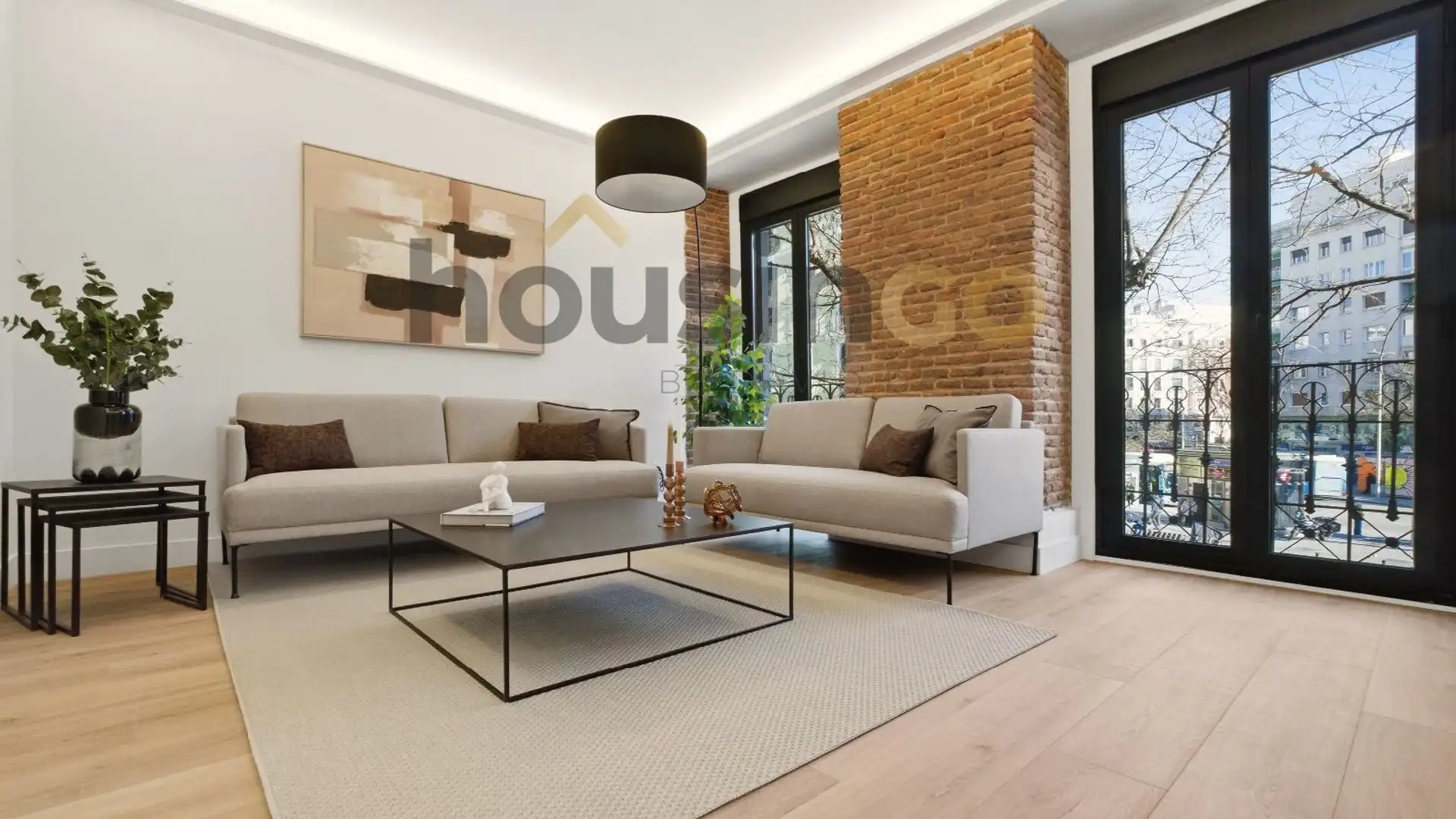 Sala de estar de Piso en venta en  Madrid Capital con Aire acondicionado, Calefacción y Terraza