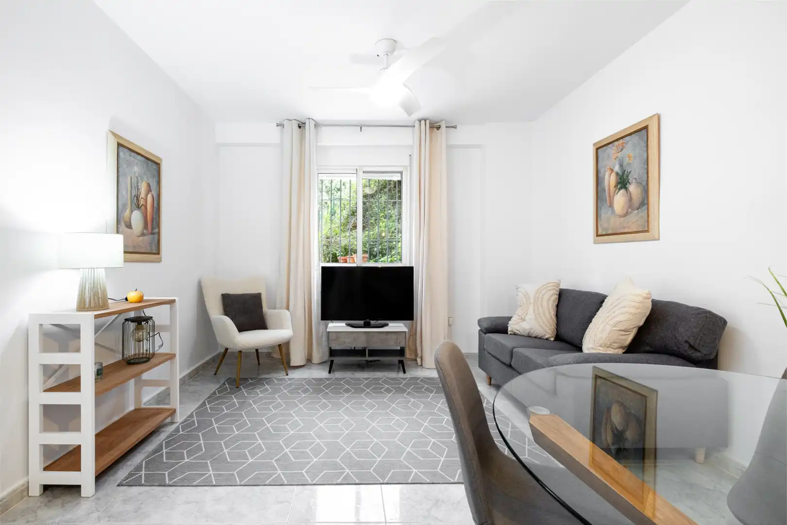 Sala de estar de Apartamento en venta en Nerja con Aire acondicionado, Calefacción y Terraza