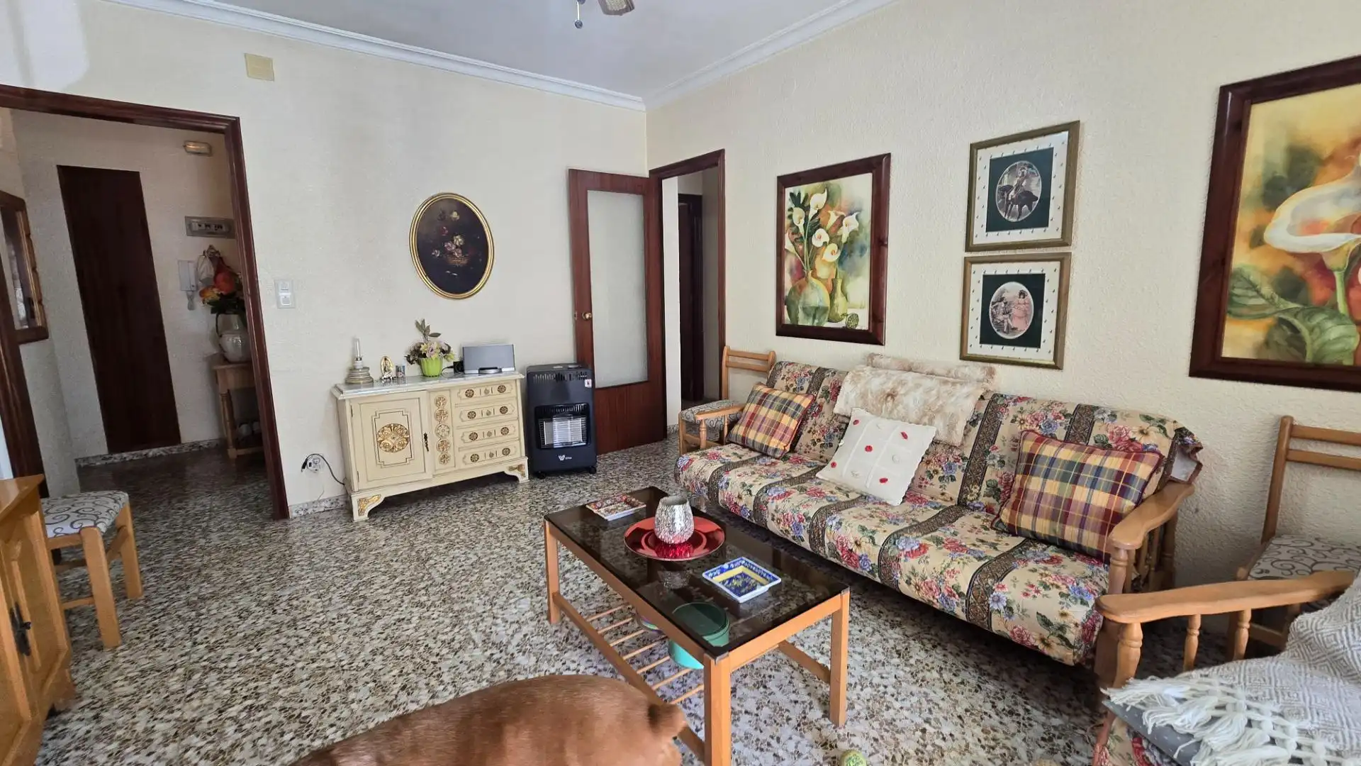 Sala d'estar de Apartament de lloguer en Santa Pola amb Terrassa i Moblat