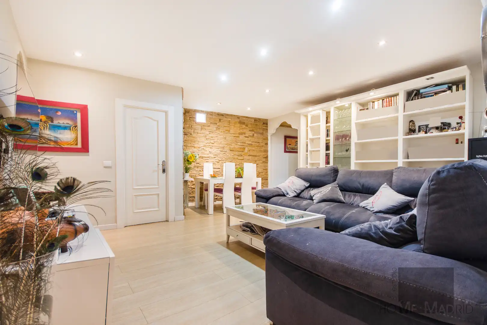 Wohnzimmer von Wohnung zum Verkauf in Madrid mit Klimaanlage und Heizung