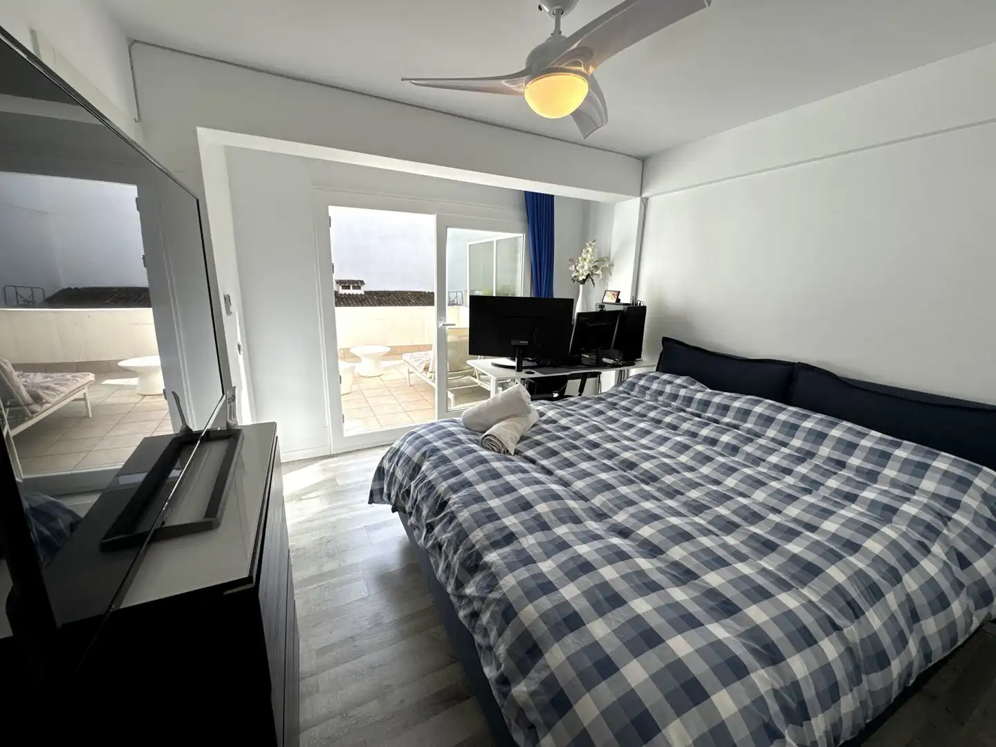Schlafzimmer von Wohnungen zum Verkauf in  Palma de Mallorca mit Klimaanlage, Terrasse und Balkon
