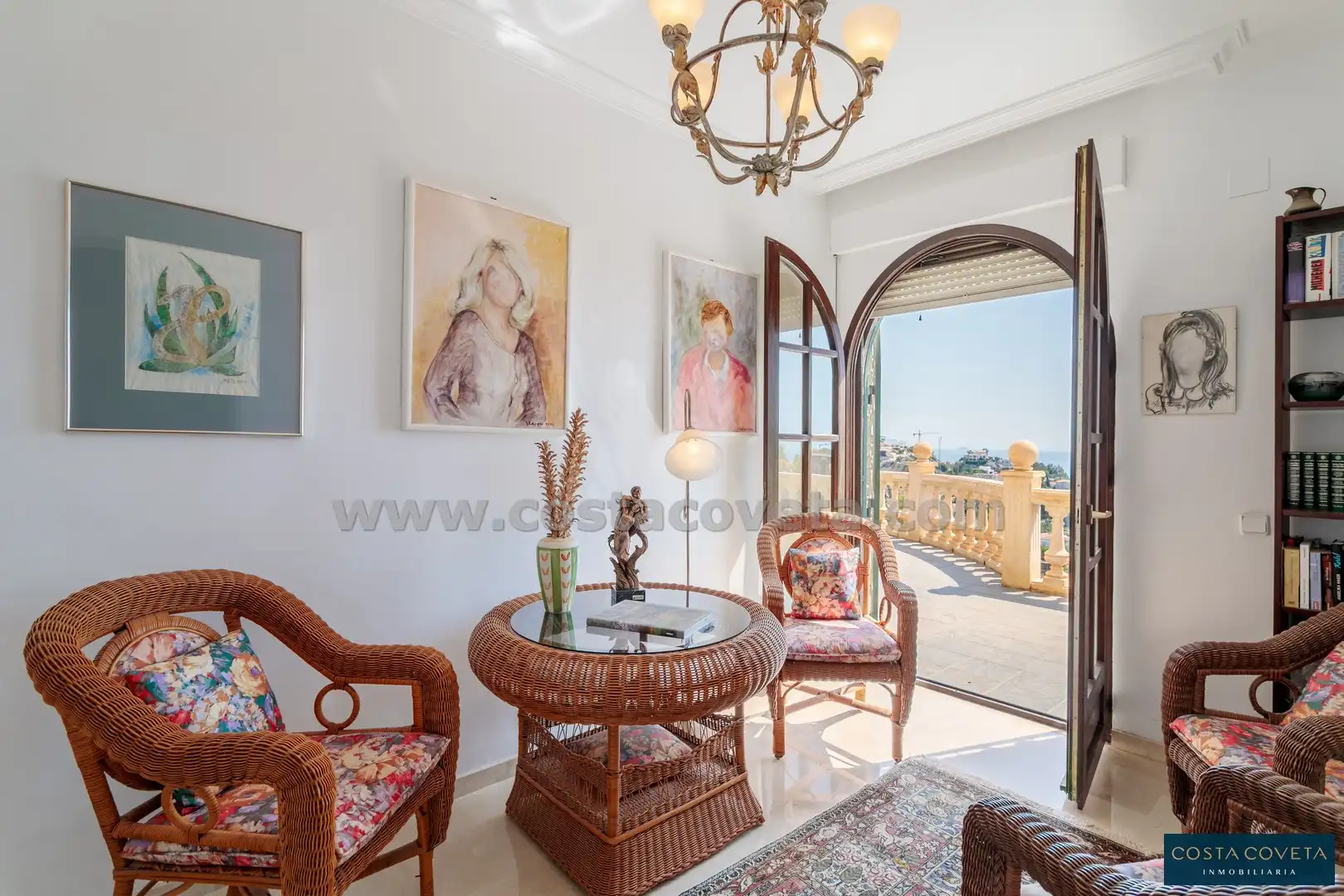 Living room of Houses for sale in El Campello  with Air Conditioner, Private garden and Terrace
