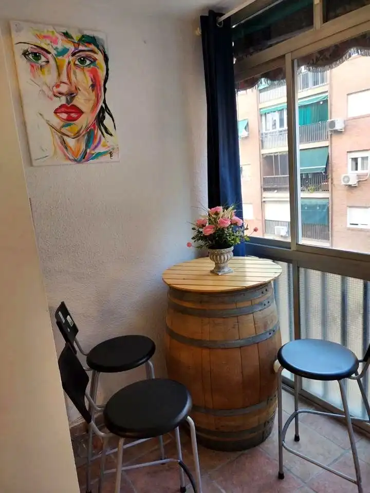 Balcony of Flat for rent in Granada  with Furnished