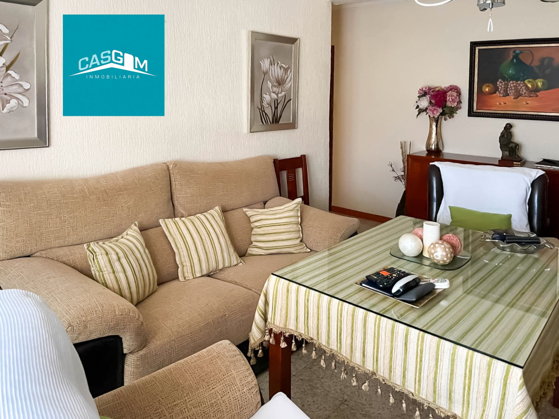 Sala de estar de Piso en venta en  Huelva Capital con Aire acondicionado, Amueblado y Microondas
