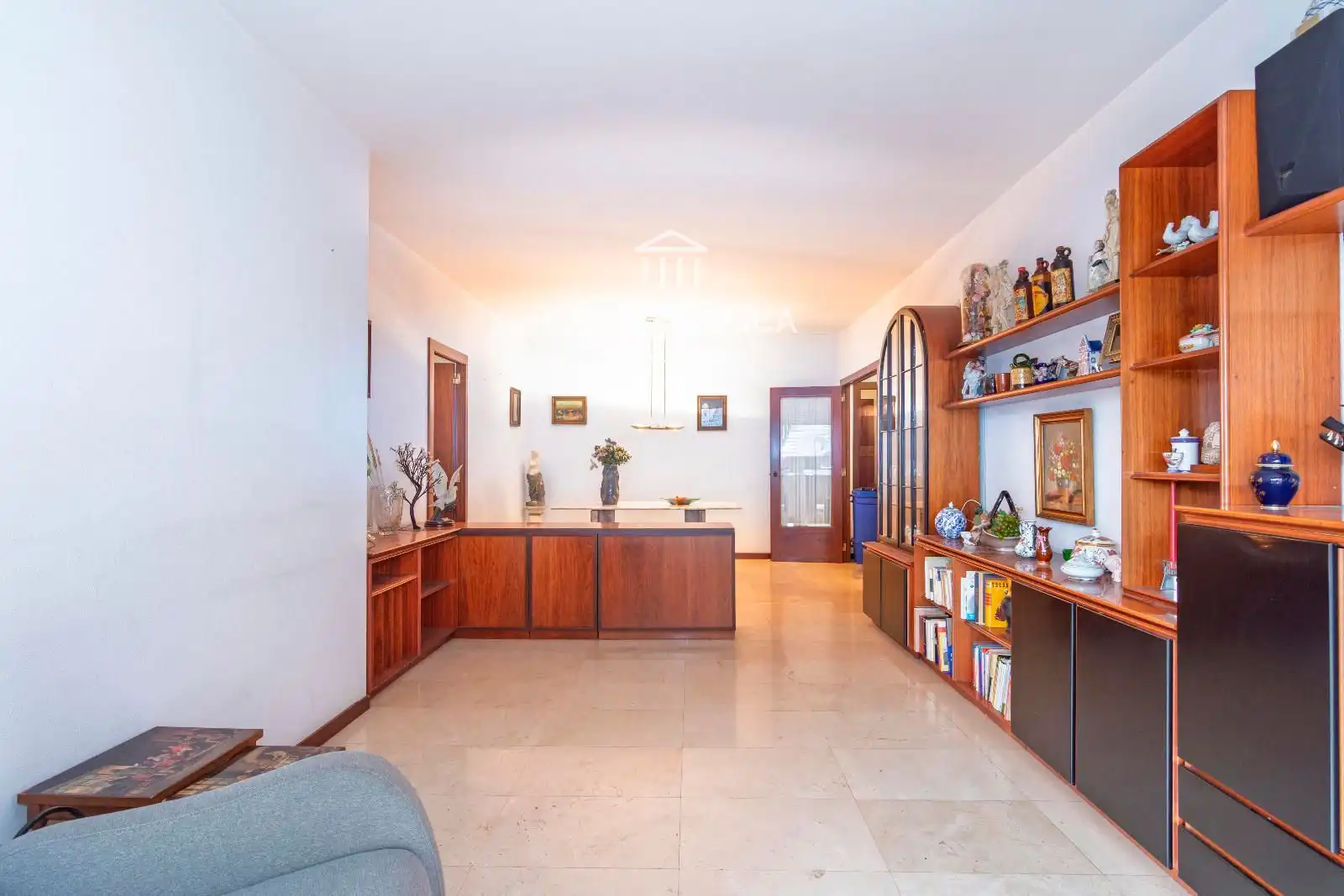 Sala de estar de Piso en venta en Barcelona con Calefacción, Terraza y Horno
