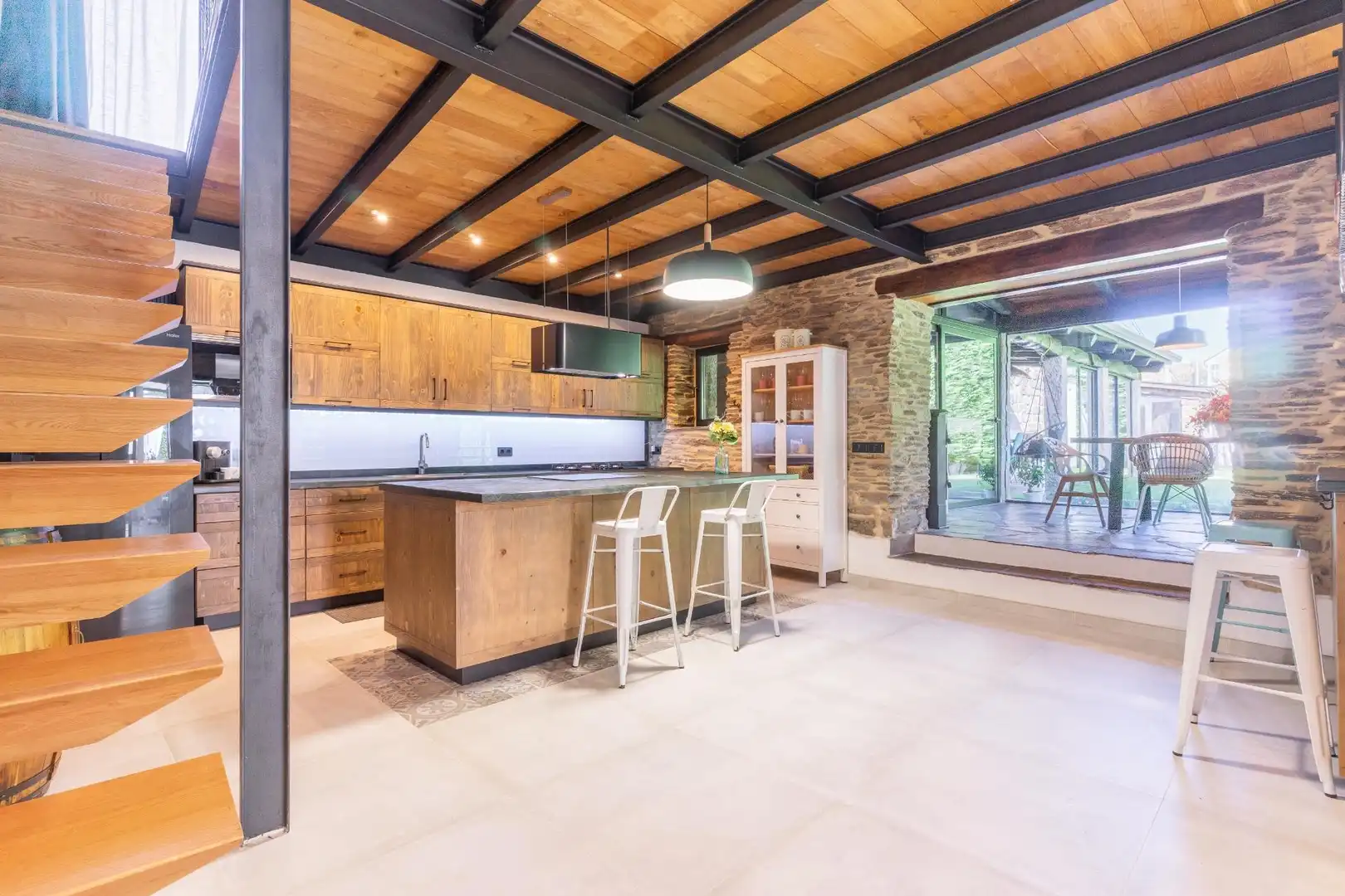 Cocina de Casa o chalet en venta en Lugo con Calefacción, Jardín privado y Jacuzzi