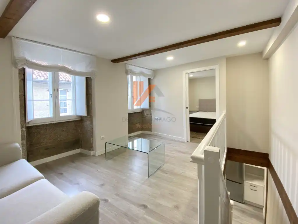 Wohnzimmer von Maisonette zur Miete in Santiago de Compostela  mit Möbliert und Waschmaschine