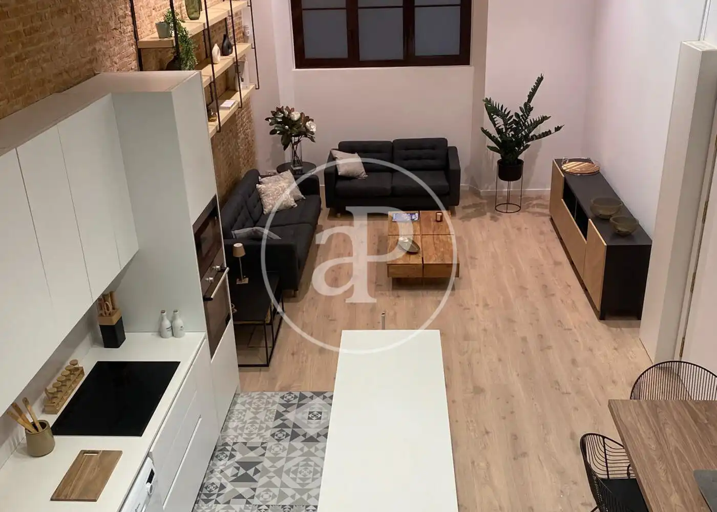 Sala de estar de Piso en venta en Barcelona con Aire acondicionado, Calefacción y Amueblado