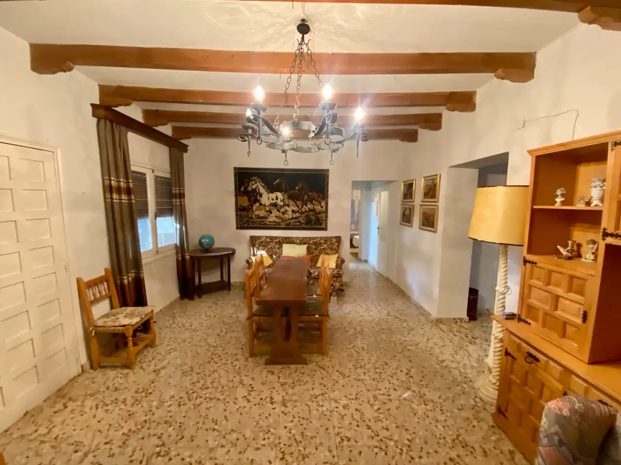 Menjador de Casa o xalet en venda en Villarrubia de los Ojos amb Aire condicionat, Calefacció i Jardí privat