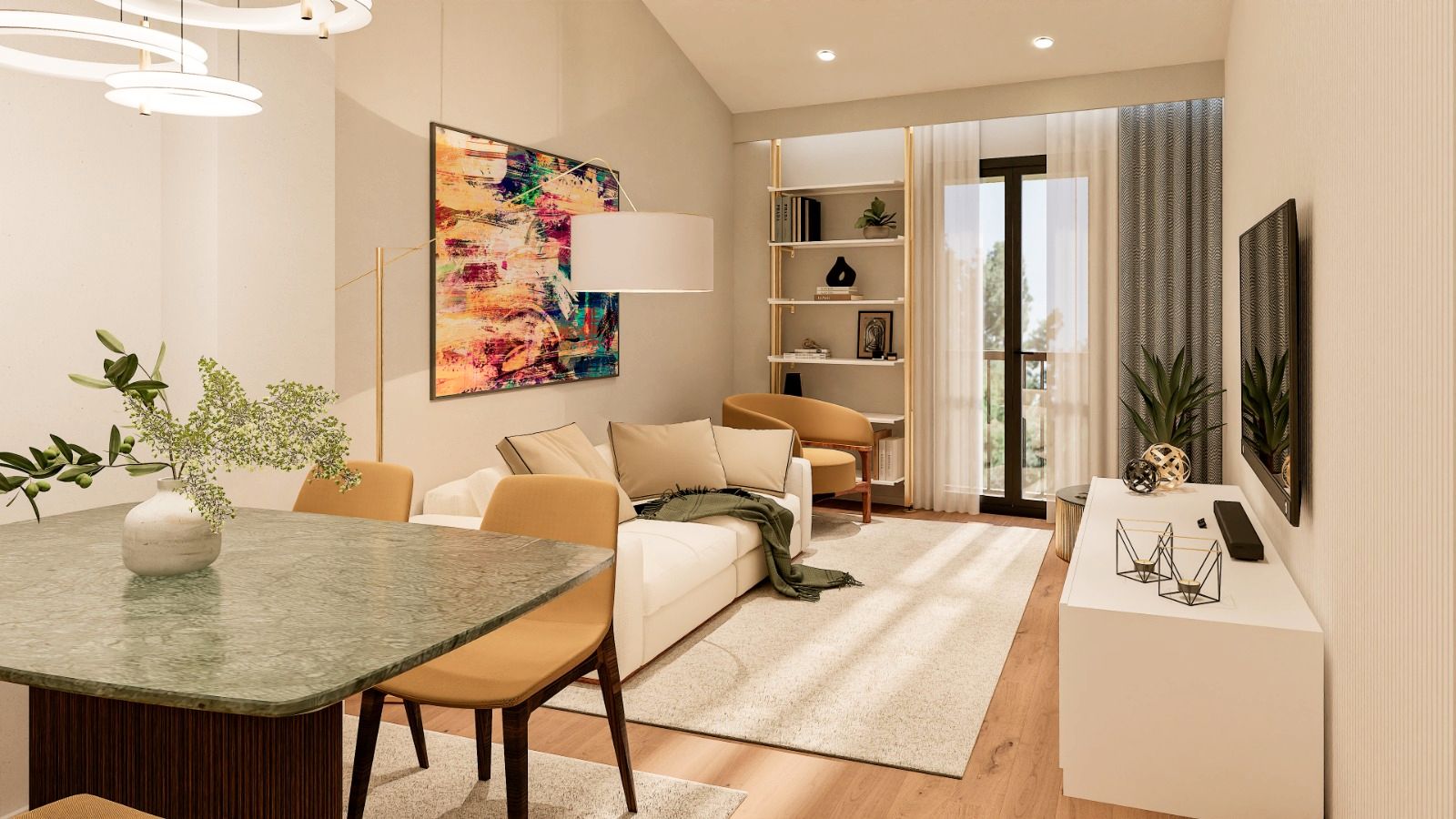 Living room of Flat for sale in Alegia  with Heating, Furnished and Oven