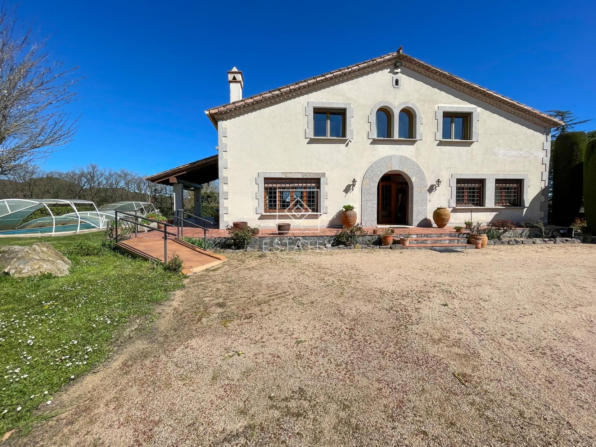 Exterior view of Country house for sale in Vidreres  with Heating, Private garden and Terrace