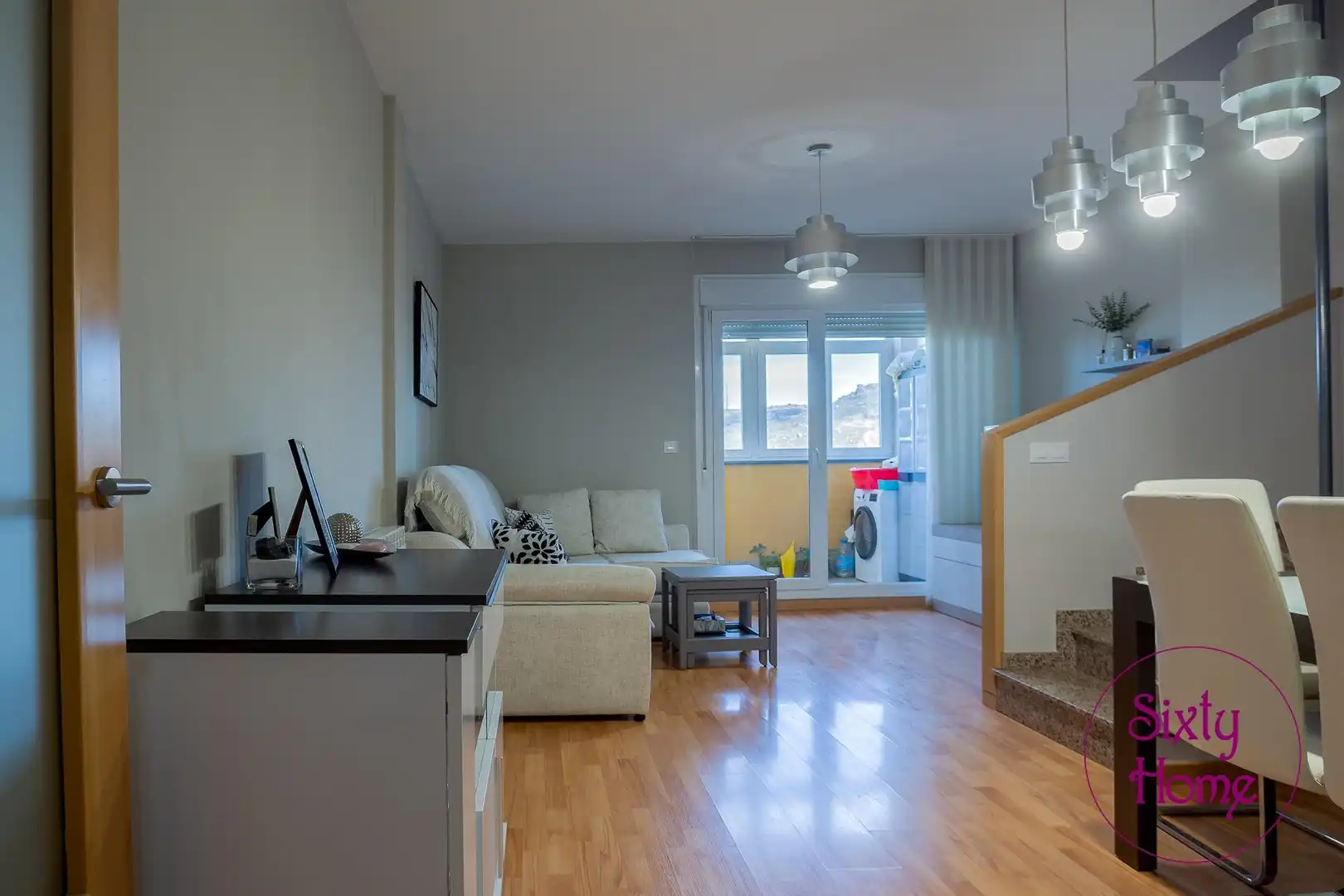 Sala de estar de Dúplex en venta en Andorra (Teruel) con Calefacción, Jardín privado y Terraza