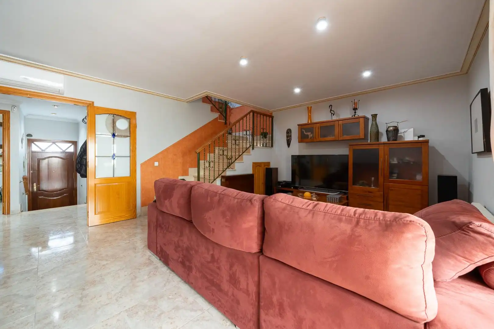 Sala d'estar de Casa adosada en venda en  Palma de Mallorca amb Aire condicionat, Calefacció i Terrassa