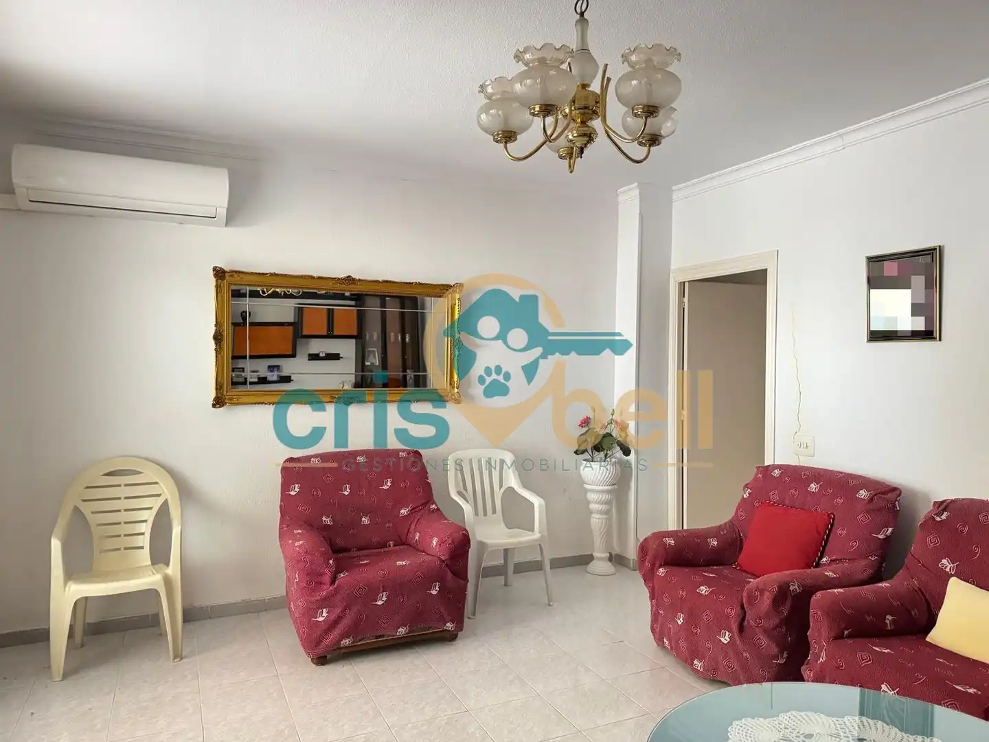 Sala de estar de Casa adosada en venta en Lorca con Aire acondicionado, Terraza y Amueblado