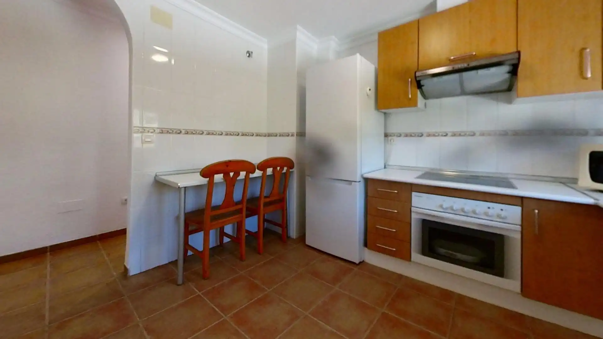 Kitchen of Flat for sale in Rincón de la Victoria  with Terrace, Furnished and Community pool