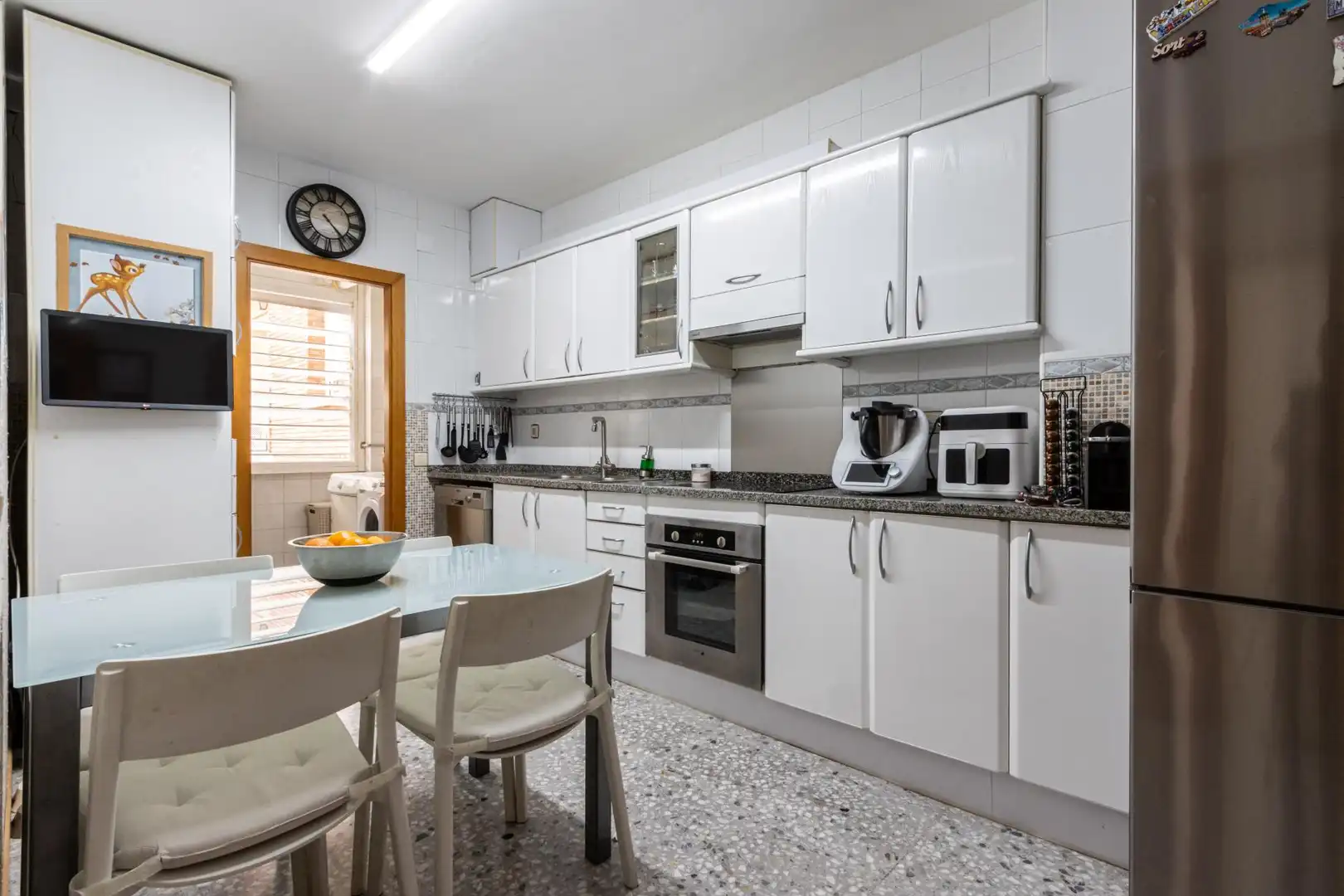 Kitchen of Flat for sale in Sabadell  with Heating, Terrace and Balcony