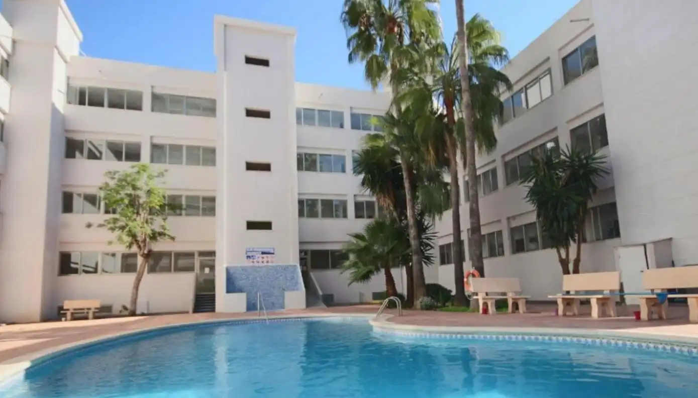 Vista exterior de Apartamento en venta en Calpe / Calp con Aire acondicionado, Calefacción y Jardín privado