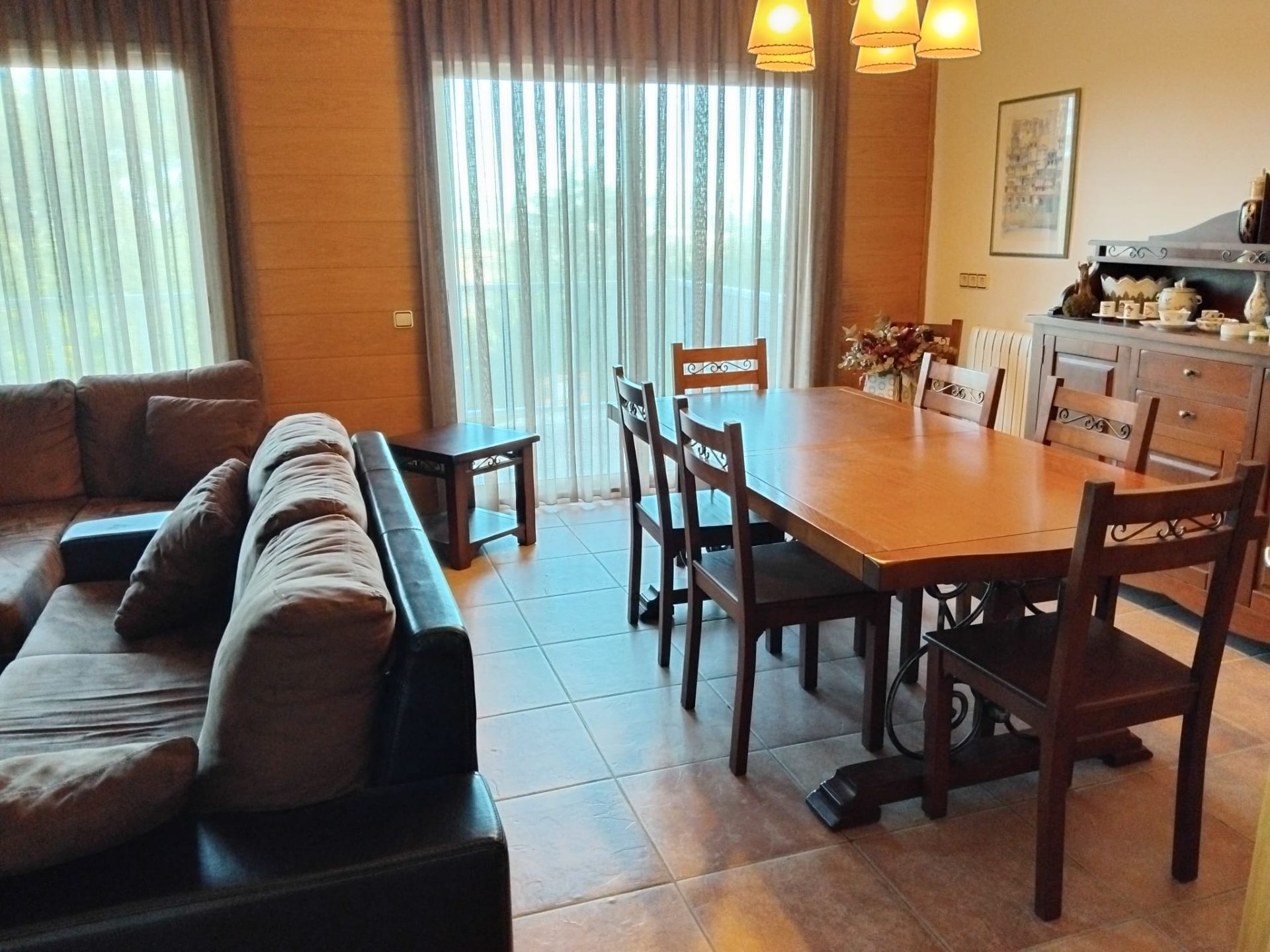 Menjador de Casa o xalet de lloguer en Gelida amb Calefacció i Jardí privat