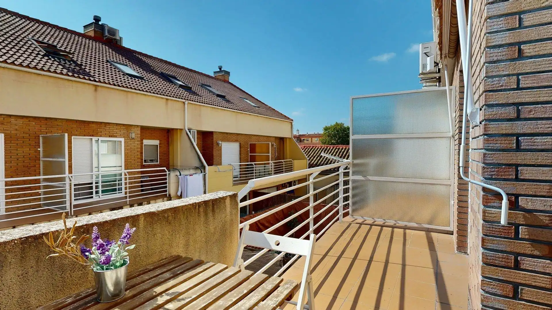 Terraza de Casa adosada en venta en Zaragoza con Calefacción, Jardín privado y Terraza