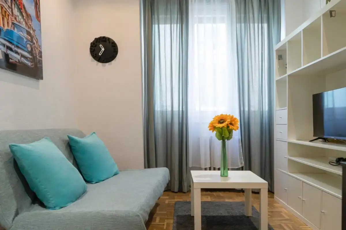 Habitación de Apartamento de alquiler en Madrid con Aire acondicionado, Amueblado y Horno