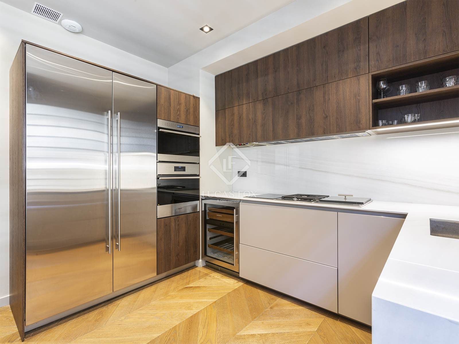 Kitchen of Flat for sale in  Barcelona Capital  with Air Conditioner, Heating and Parquet flooring