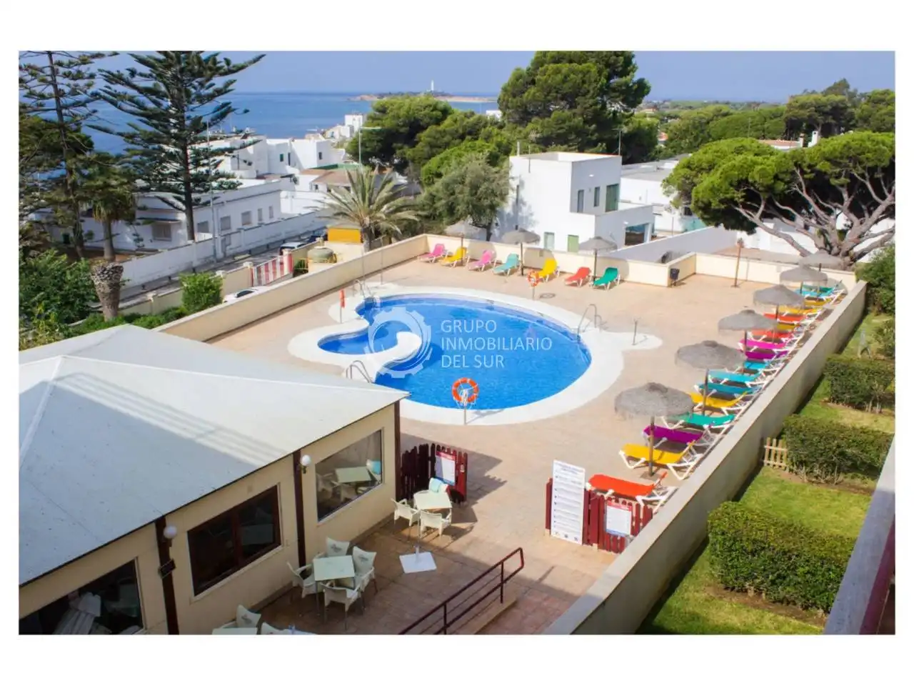 Piscina de Dúplex de lloguer en Barbate amb Aire condicionat, Jardí privat i Moblat
