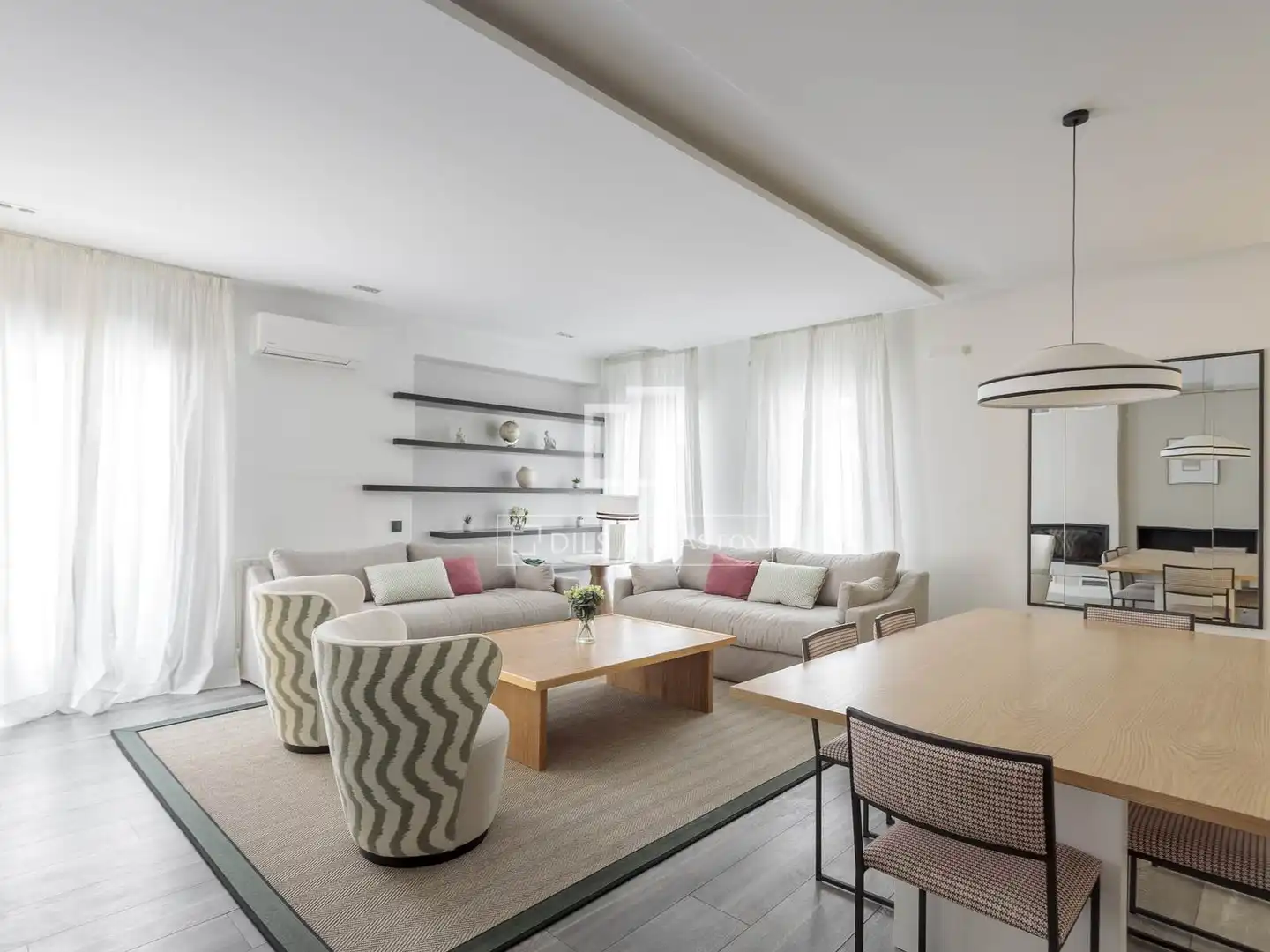 Living room of Flat for rent in Barrio de Salamanca