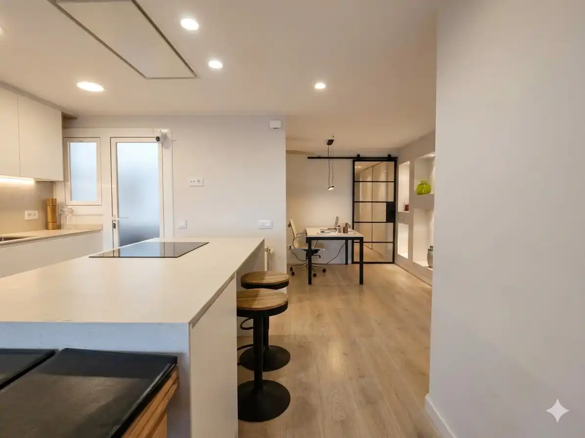 Kitchen of Attic for sale in Terrassa  with Air Conditioner, Heating and Parquet flooring