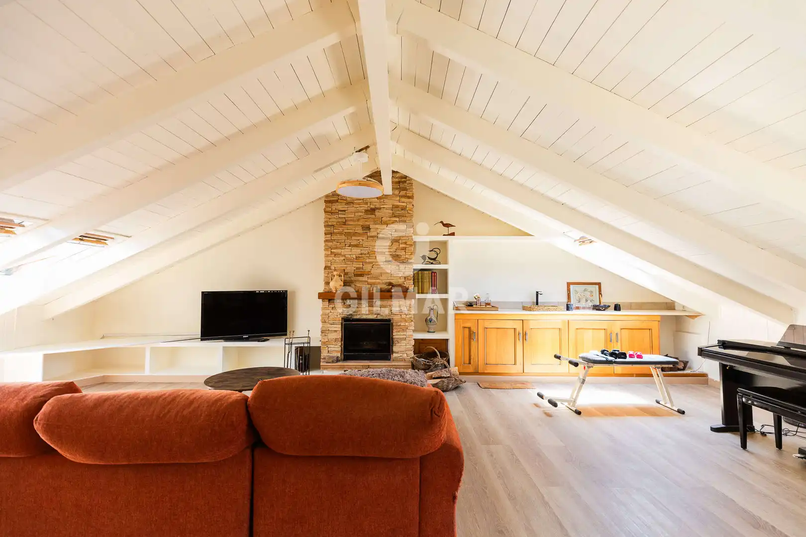 Living room of Detached homes for sale in Galapagar  with Heating, Private garden and Swimming Pool