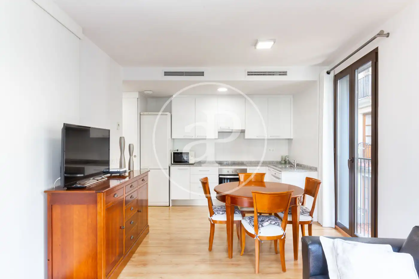 Kitchen of Flat for rent in Valencia  with Air Conditioner, Heating and Furnished