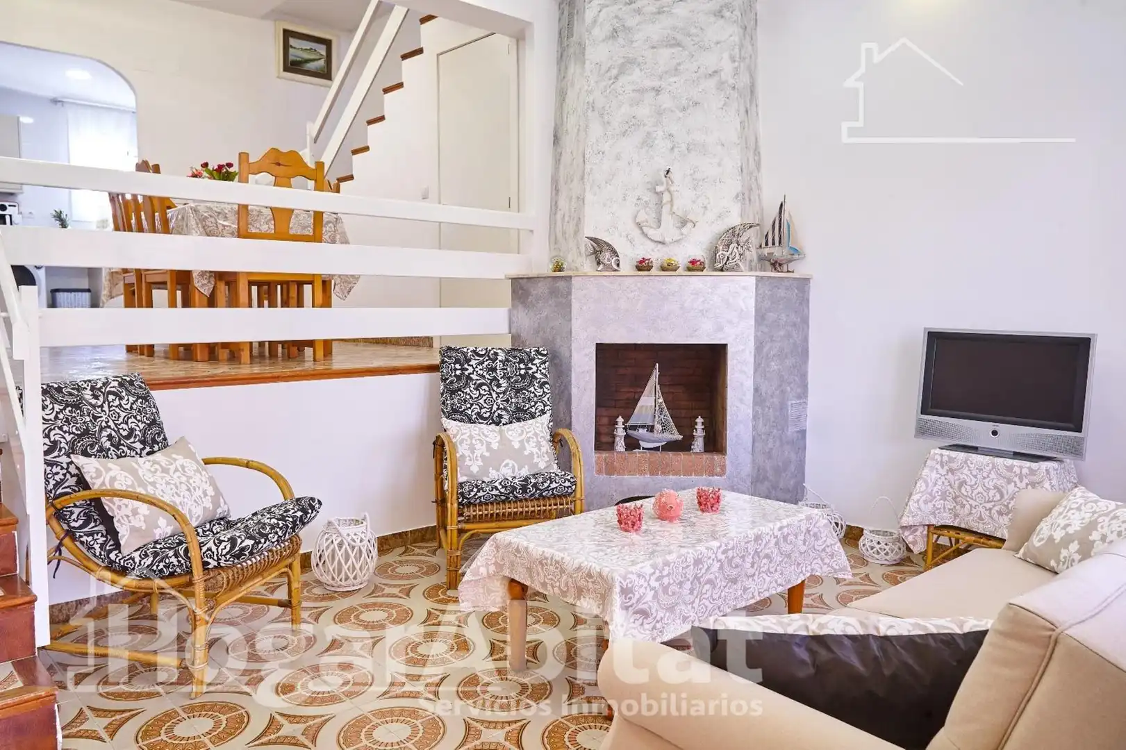 Living room of Detached homes for sale in Sueca  with Terrace, Furnished and Community pool