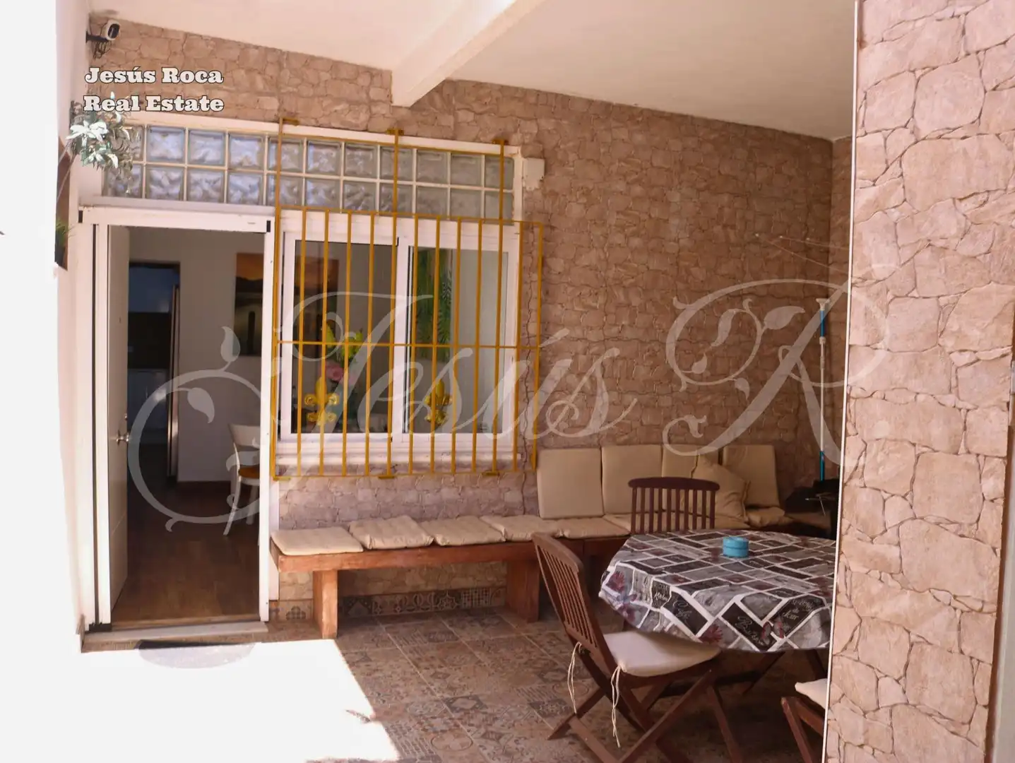 Terrasse von Einfamilien-Reihenhaus zum Verkauf in Cartagena mit Klimaanlage, Heizung und Terrasse