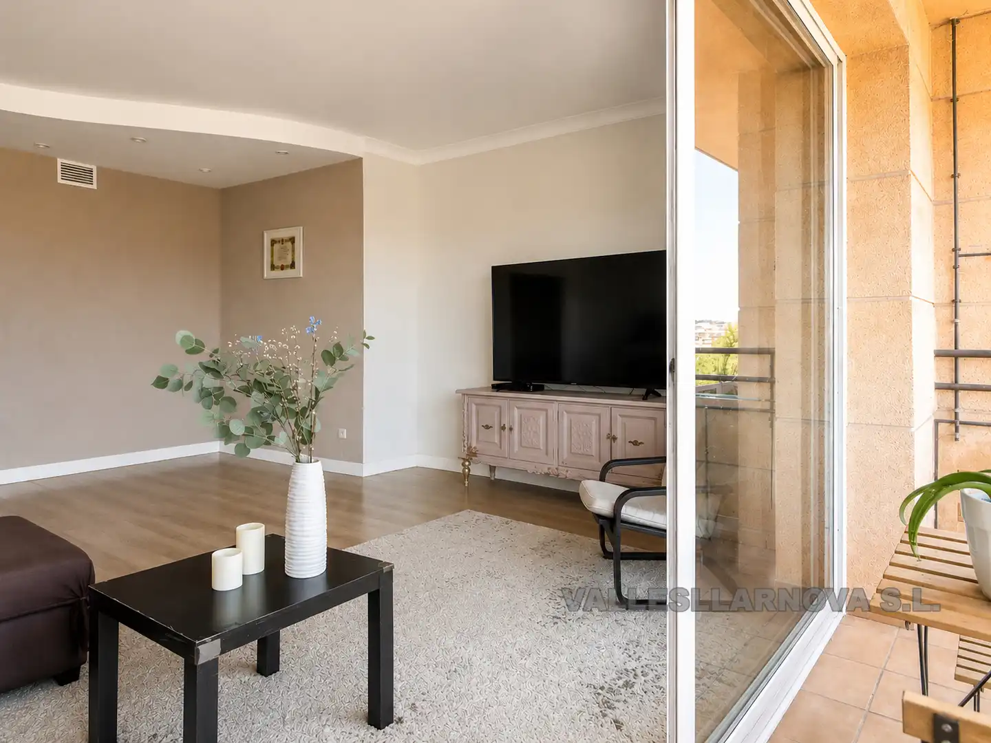Sala de estar de Piso en venta en Mollet del Vallès con Calefacción, Parquet y Terraza
