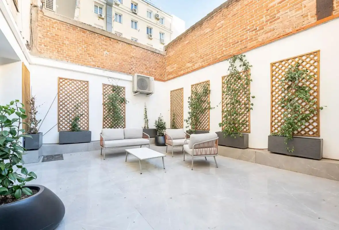 Terrasse von Erdgeschoss zur Miete in Madrid mit Klimaanlage, Heizung und Terrasse