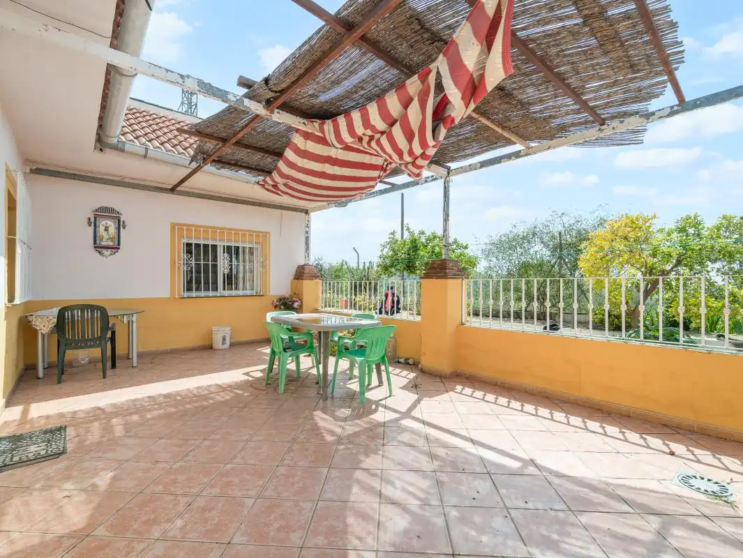 Terrace of Houses for sale in Almogía  with Air Conditioner, Heating and Private garden