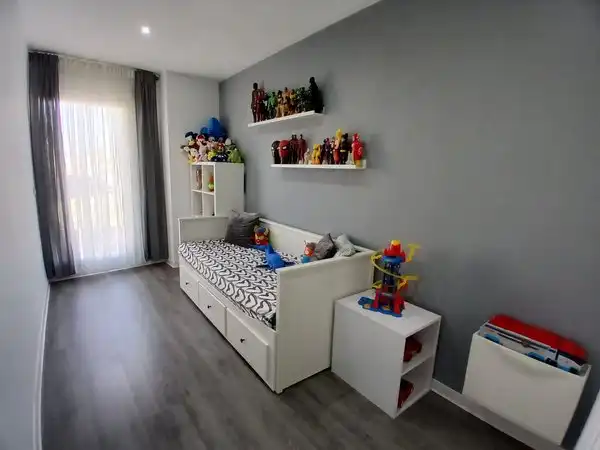 Schlafzimmer von Wohnung zum Verkauf in Rafelbuñol / Rafelbunyol mit Klimaanlage, Terrasse und Abstellraum