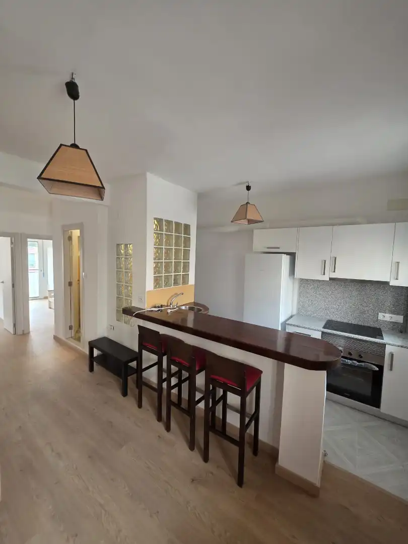 Kitchen of Flat for rent in Valencia  with Air Conditioner, Furnished and Oven