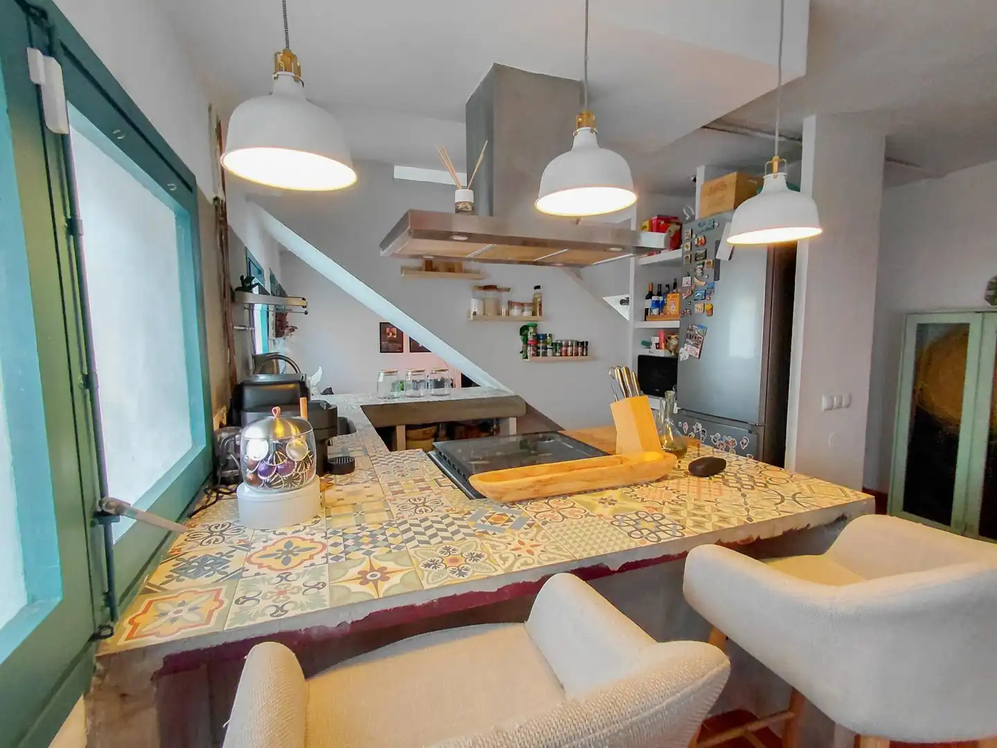 Cocina de Casa adosada en venta en Cunit con Jardín privado, Terraza y Balcón