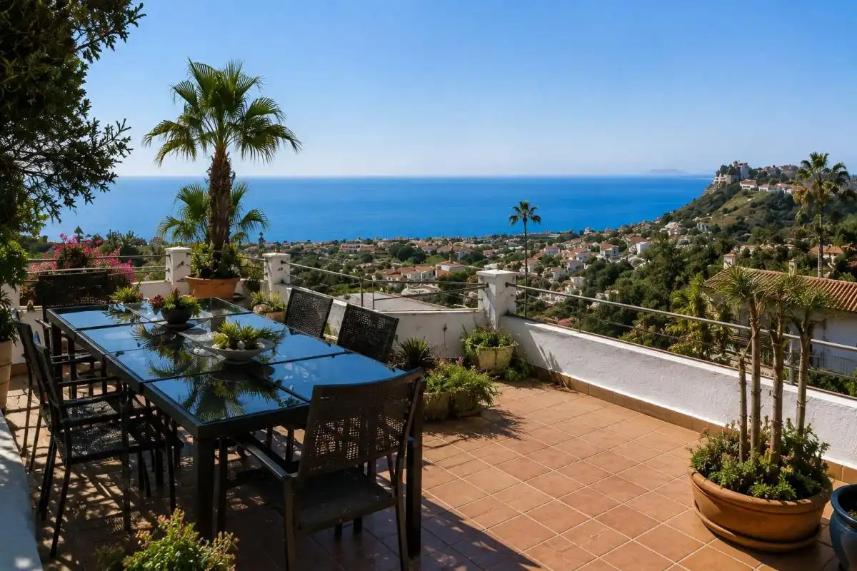 Terrassa de Casa o xalet en venda en Benalmádena amb Calefacció, Jardí privat i Terrassa