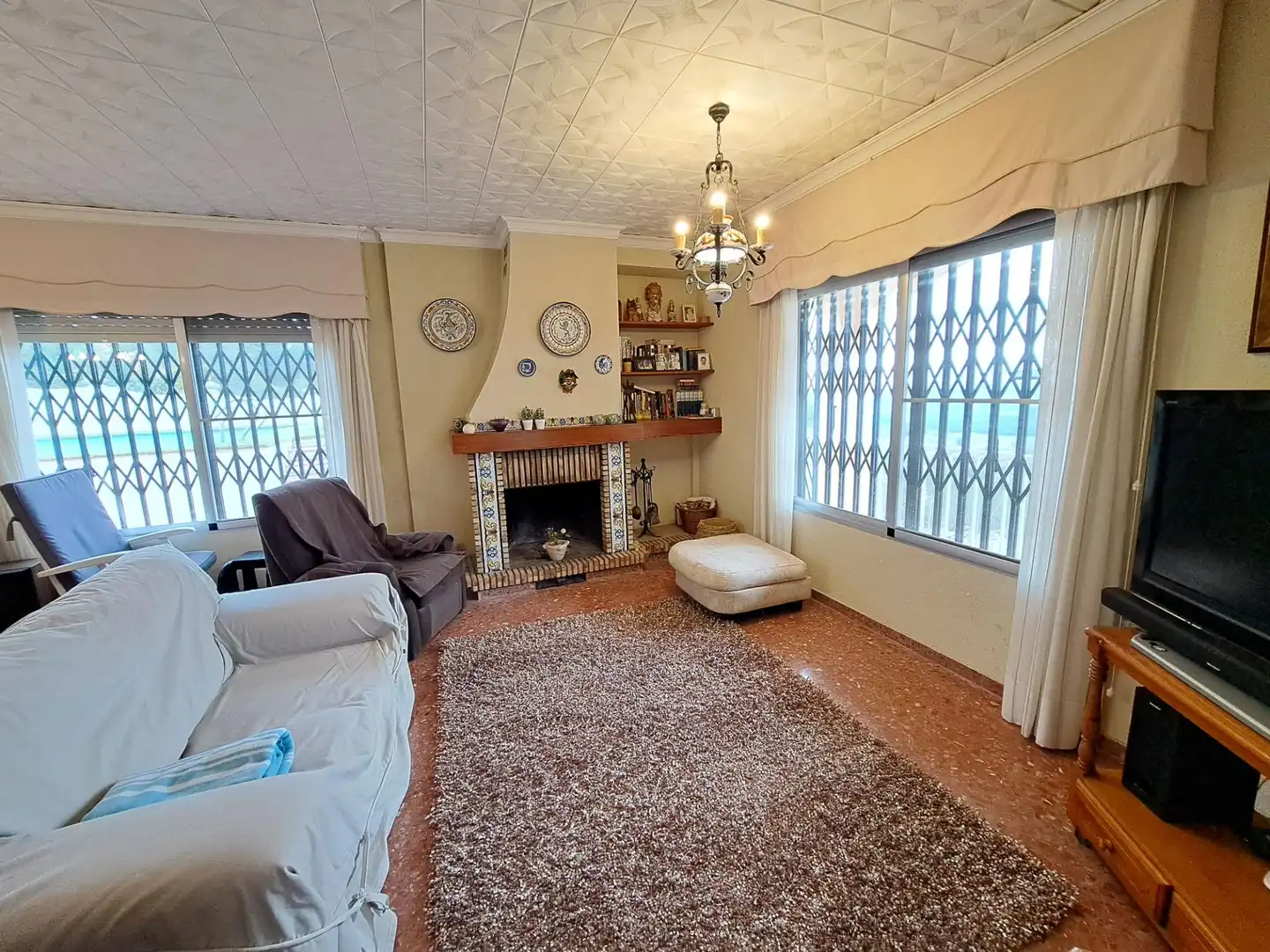Sala de estar de Casa o chalet en venta en Alzira con Aire acondicionado, Jardín privado y Terraza