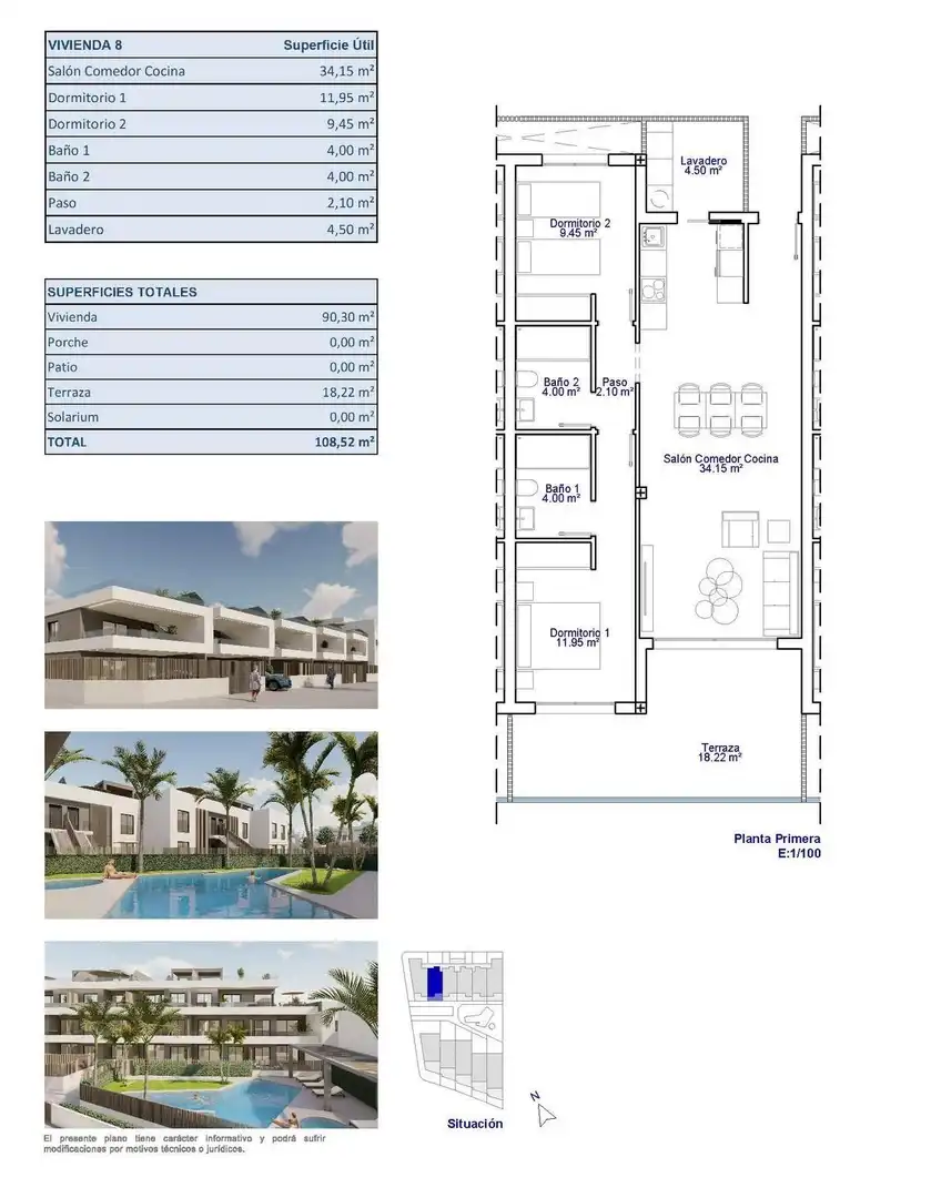 Apartamento con piscina en venta en Pilar de la Horadada ciudad, imagen 12