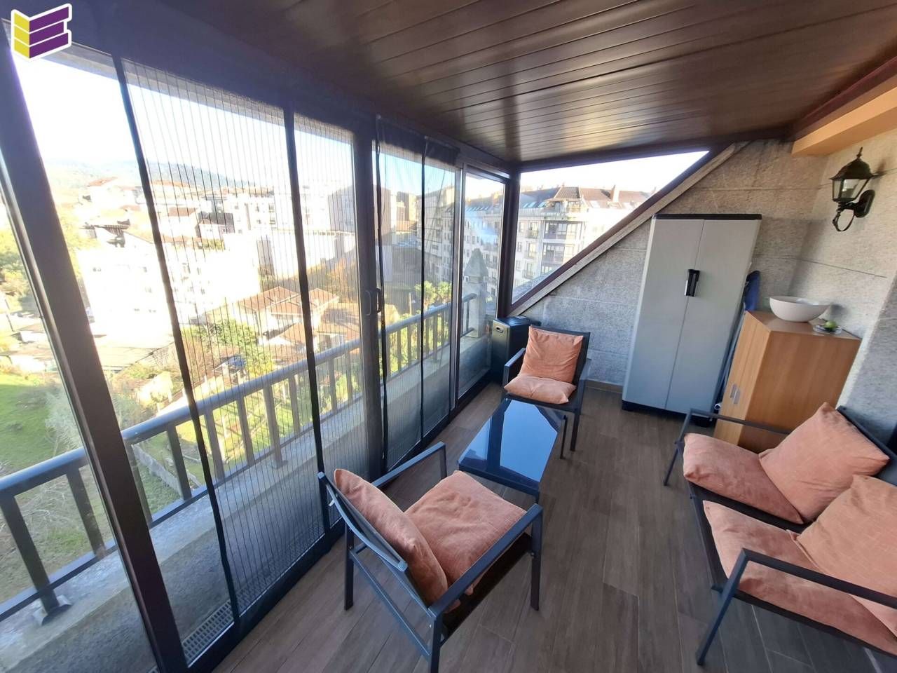 Terrace of Attic for sale in Ponteareas  with Heating, Parquet flooring and Terrace