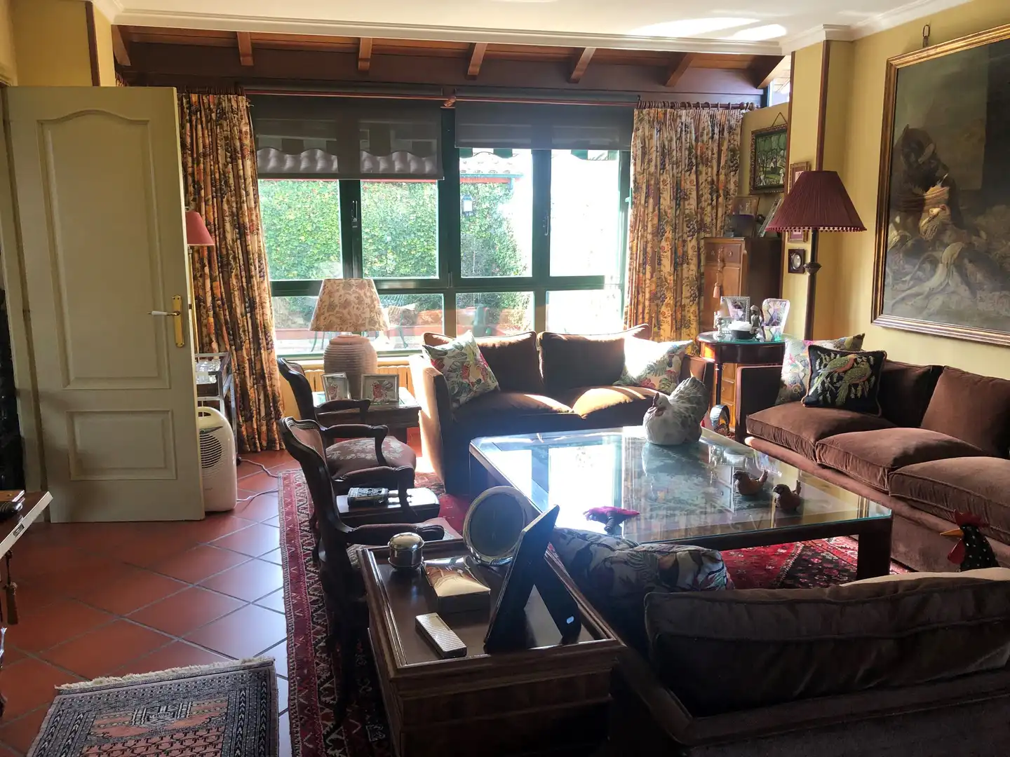 Wohnzimmer von Haus oder Chalet zum Verkauf in Oleiros mit Privatgarten, Parkett und Terrasse