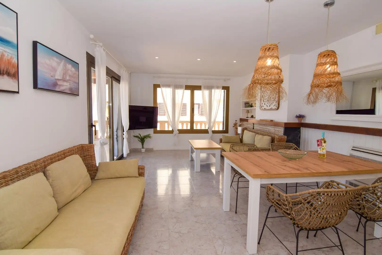 Sala d'estar de Casa o xalet de lloguer en Artà amb Aire condicionat, Calefacció i Jardí privat