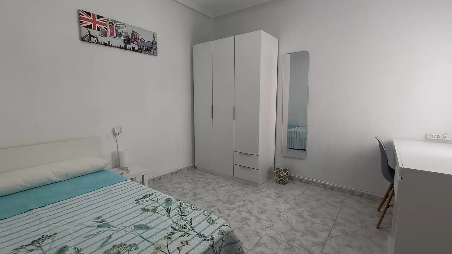 Schlafzimmer von Wohnung zur Miete in Salamanca mit Heizung, Möbliert und Waschmaschine