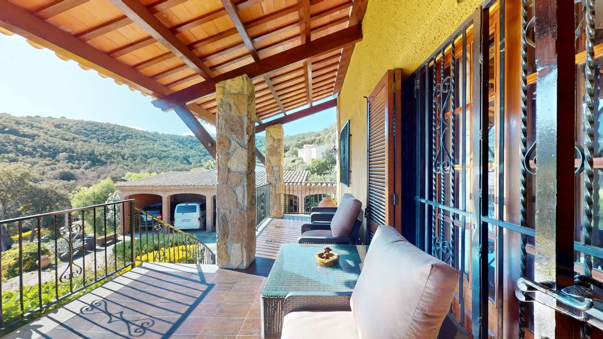 Terraza de Casa o chalet en venta en Santa Cristina d'Aro con Calefacción, Jardín privado y Terraza