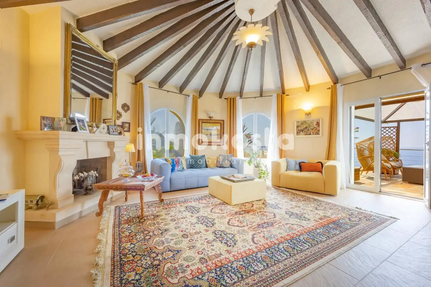 Living room of Houses for sale in Jávea / Xàbia  with Air Conditioner, Heating and Private garden